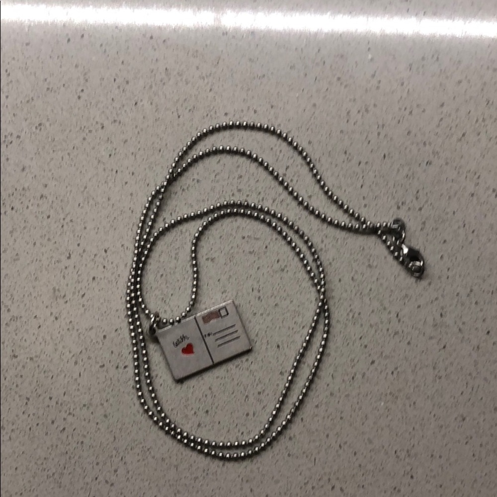 Mark Jacobs postcard necklace